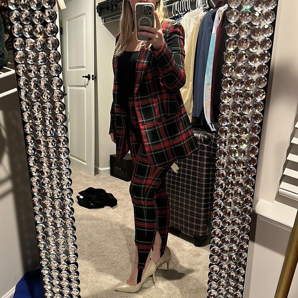 Express Tartan Plaid Stirrup Leggings